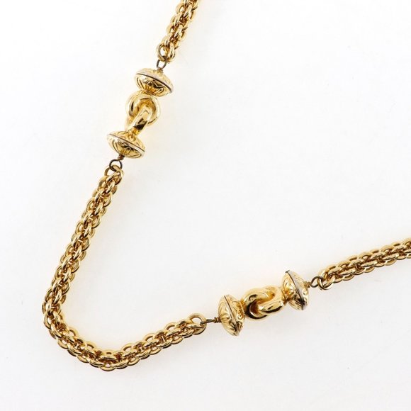 CHANEL Gold Plated Long Necklace Approx. 144g - Picture 3 of 10